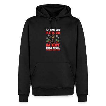 Biscuits de Noël pour la fête de Noël du Père Noël - Sweat à capuche Premium bio Homme - noir - Devant - Nico (187cm)