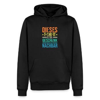 Nachbarschaft Bester Nachbar - Männer Premium Bio Hoodie - Schwarz - Vorne - Nico (187cm)
