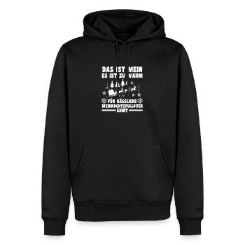 Santa Claus Christmas Ugly Christmas - Men’s Premium Organic Hoodie - black - Front - Nico (187cm)