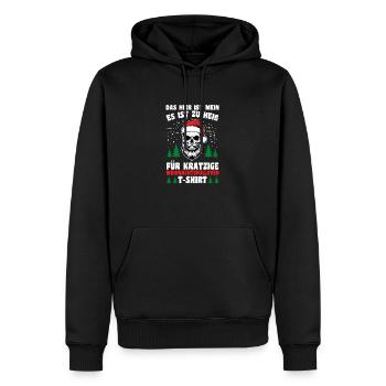 Santa Claus Christmas Ugly Christmas - Men’s Premium Organic Hoodie - black - Front - Nico (187cm)
