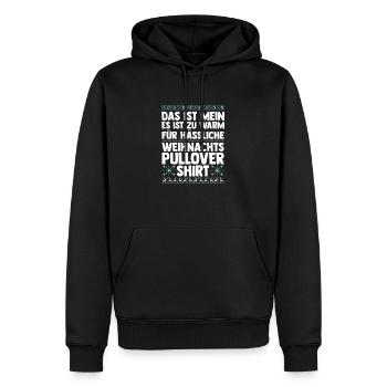 Santa Claus Christmas Ugly Christmas - Men’s Premium Organic Hoodie - black - Front - Nico (187cm)