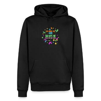 Karnevalskostüm Fasching Karneval - Männer Premium Bio Hoodie - Schwarz - Vorne - Nico (187cm)