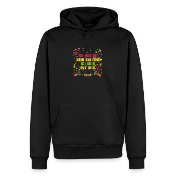 Costume de carnaval Carnaval - Sweat à capuche Premium bio Homme - noir - Devant - Nico (187cm)