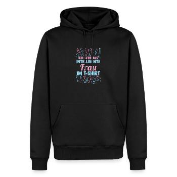 Costume de carnaval Carnaval - Sweat à capuche Premium bio Homme - noir - Devant - Nico (187cm)