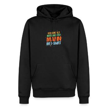 Costume de carnaval Carnaval - Sweat à capuche Premium bio Homme - noir - Devant - Nico (187cm)