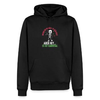 Costume de carnaval Carnaval - Sweat à capuche Premium bio Homme - noir - Devant - Nico (187cm)