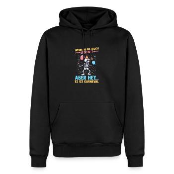 Costume de carnaval Carnaval - Sweat à capuche Premium bio Homme - noir - Devant - Nico (187cm)
