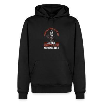 Karnevalskostüm Fasching Karneval - Männer Premium Bio Hoodie - Schwarz - Vorne - Nico (187cm)