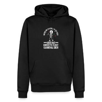 Costume de carnaval Carnaval - Sweat à capuche Premium bio Homme - noir - Devant - Nico (187cm)