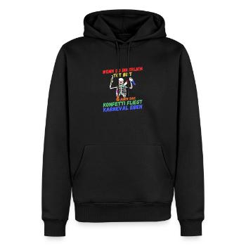 Costume de carnaval Carnaval - Sweat à capuche Premium bio Homme - noir - Devant - Nico (187cm)