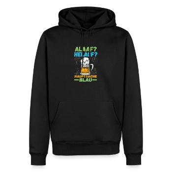 Costume de carnaval Boire de la bière Carnaval Carnaval - Sweat à capuche Premium bio Homme - noir - Devant - Nico (187cm)