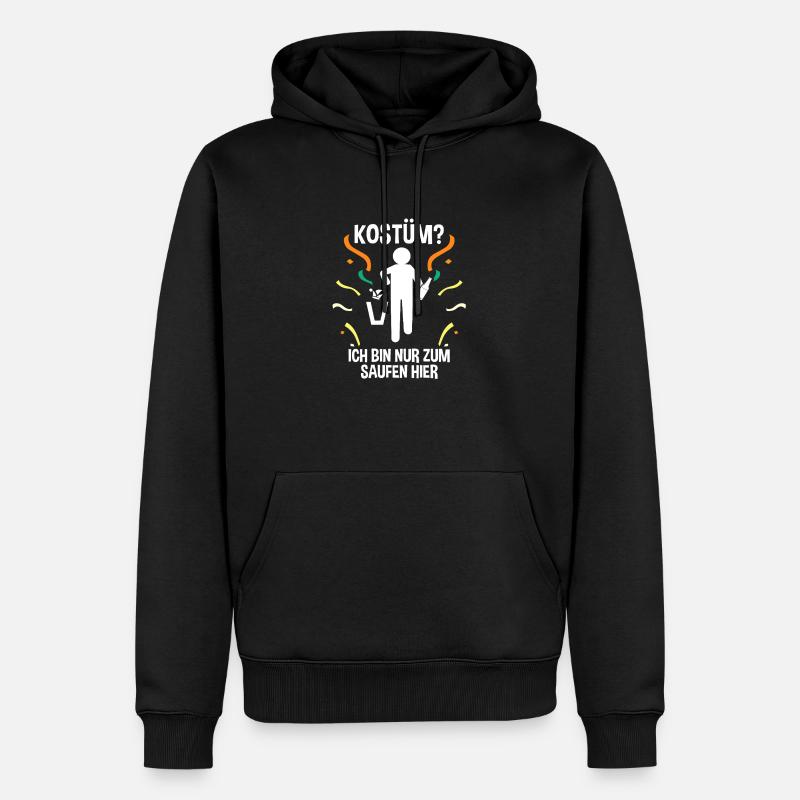 Carnaval de Jecken Carnaval - Sweat à capuche Premium bio Homme - noir