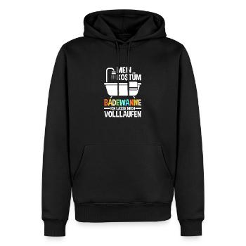 Jecken Fasching Karneval - Männer Premium Bio Hoodie - Schwarz - Vorne - Nico (187cm)