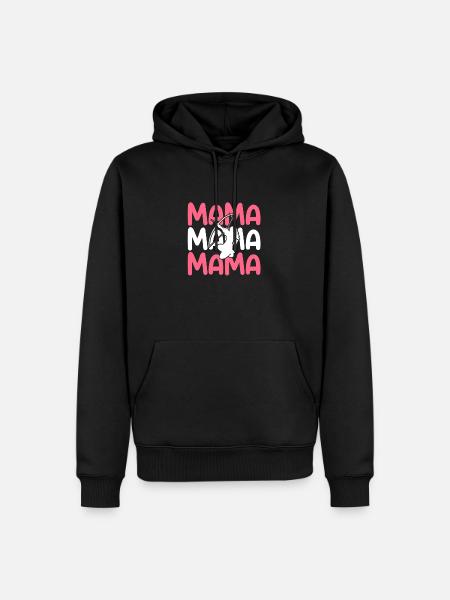 Bogenschütze Mama Mutter Bogenschießen - Männer Premium Bio Hoodie - Schwarz