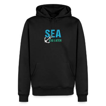 Kreuzfahrt Kreuzfahrtschiff Cruise Vintage Cruiser - Männer Premium Bio Hoodie - Schwarz - Vorne - Nico (187cm)