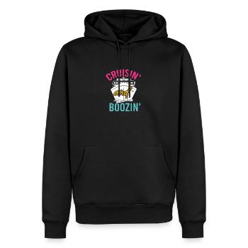 Kreuzfahrt Kreuzfahrtschiff Cruise Vintage Cruiser - Männer Premium Bio Hoodie - Schwarz - Vorne - Nico (187cm)