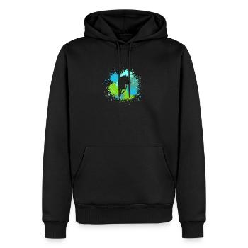 Steckenpferd Hobby Horsing - Männer Premium Bio Hoodie - Schwarz - Vorne - Nico (187cm)