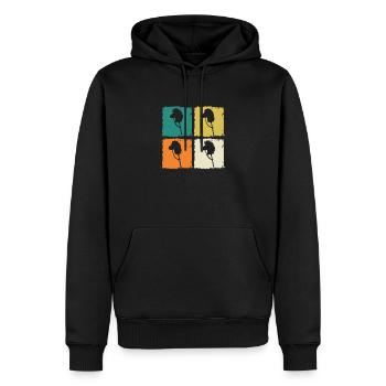 Hobby Horse Hobby Horsing - Men’s Premium Organic Hoodie - black - Front - Nico (187cm)