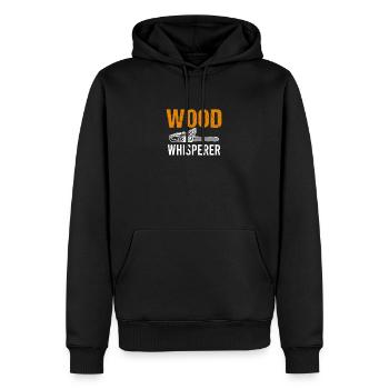 Zimmermann Schreiner Sägen Handwerker Sprüche - Männer Premium Bio Hoodie - Schwarz - Vorne - Nico (187cm)