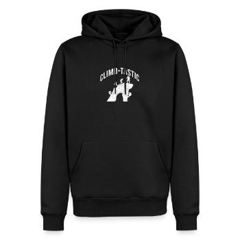 Kletterer Klettern Bergsteigen Berge - Männer Premium Bio Hoodie - Schwarz - Vorne - Nico (187cm)