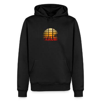 Kletterer Klettern Bergsteigen Berge - Männer Premium Bio Hoodie - Schwarz - Vorne - Nico (187cm)