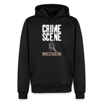 Tatortermittler Privatdetektiv Experte Grafik - Männer Premium Bio Hoodie - Schwarz - Vorne - Nico (187cm)