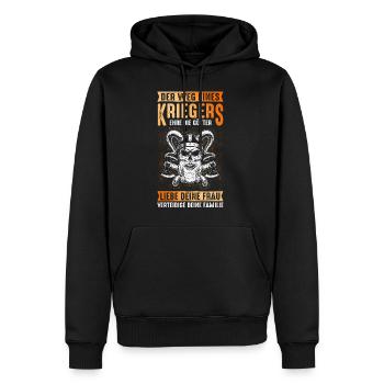 Wikinger Kämpfer Ehe Krieger Spruch Götter Frau Eh - Männer Premium Bio Hoodie - Schwarz - Vorne - Nico (187cm)