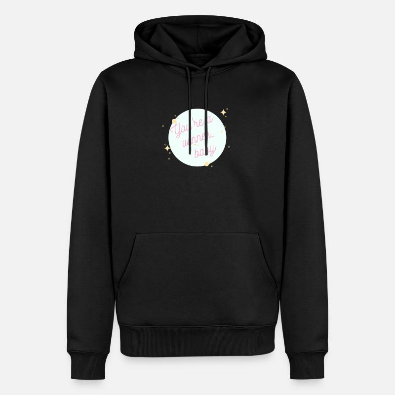Vous êtes un bébé gagnant - Sweat à capuche Premium bio Homme - noir