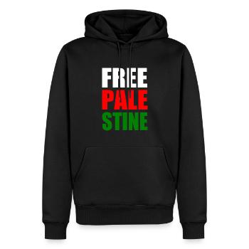 Free palestine - Männer Premium Bio Hoodie - Schwarz - Vorne - Nico (187cm)
