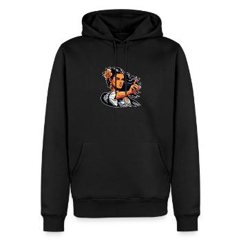 Benito Di Loco Flamencista Di Camargue - Männer Premium Bio Hoodie - Schwarz - Vorne - Nico (187cm)
