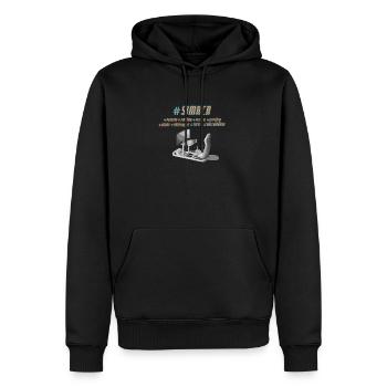 Simracer, Simracing, Cockpit, Wheelchair Gift - Männer Premium Bio Hoodie - Schwarz - Vorne - Nico (187cm)