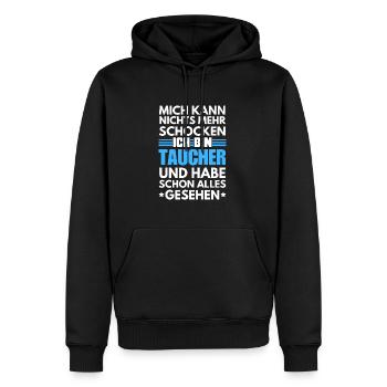 Non-shockable diver - Men’s Premium Organic Hoodie - black - Front - Nico (187cm)
