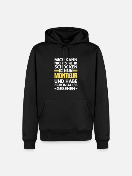 Non-shockable fitter - Men’s Premium Organic Hoodie - black