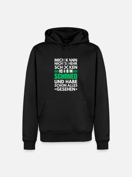 Non-Shockable Blacksmith - Men’s Premium Organic Hoodie - black