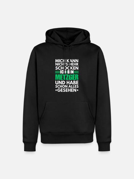 Boucher non choquable - Sweat à capuche Premium bio Homme - noir