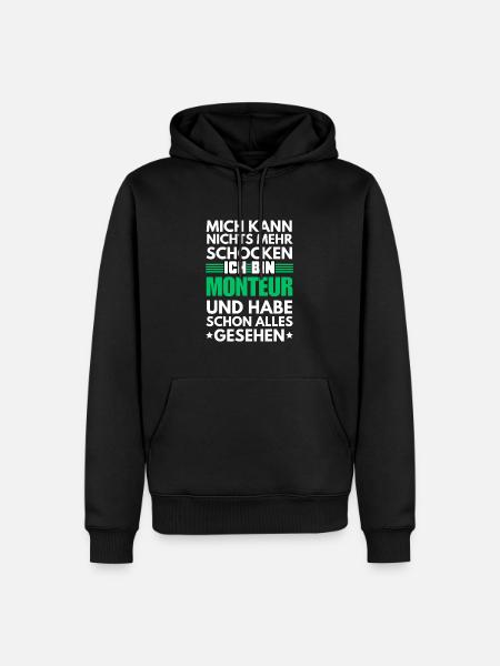 Non-shockable fitter - Men’s Premium Organic Hoodie - black