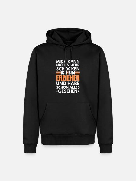 Éducateur non choquable - Sweat à capuche Premium bio Homme - noir