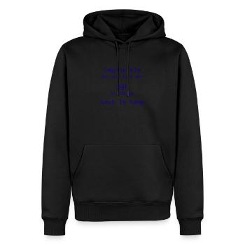 impossible de dire mon age - Sweat à capuche Premium bio Homme - noir - Devant - Nico (187cm)
