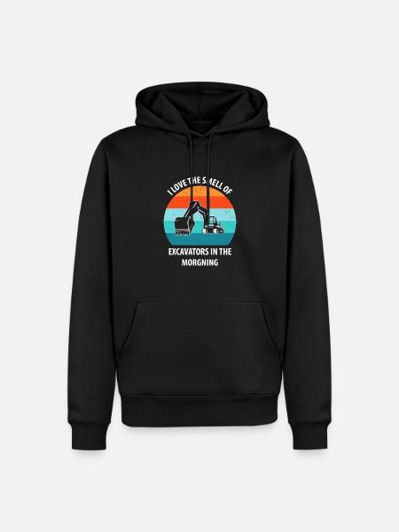 Bagger Baggerfahrer Baggerwagen - Männer Premium Bio Hoodie - Schwarz