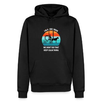 Kutscher Kutsche Pferdekutscher Kutschieren - Männer Premium Bio Hoodie - Schwarz - Vorne - Nico (187cm)