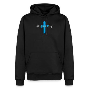 Bibelvers Christliche Sprüche Geschenk Bibel Jesus - Männer Premium Bio Hoodie - Schwarz - Vorne - Nico (187cm)