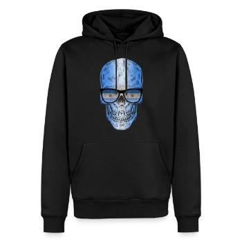 Argentinien - Männer Premium Bio Hoodie - Schwarz - Vorne - Nico (187cm)