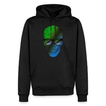 Tansania - Männer Premium Bio Hoodie - Schwarz - Vorne - Nico (187cm)