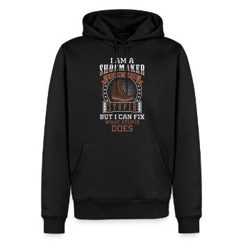 Schuster Beruf Stiefel Leder - Männer Premium Bio Hoodie - Schwarz - Vorne - Nico (187cm)