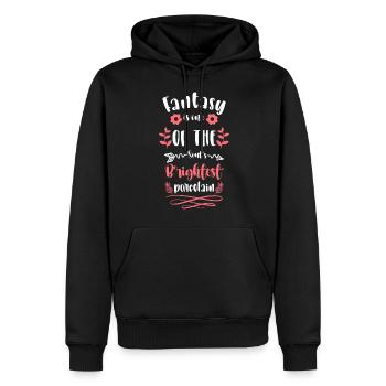 Elfe Zauberstab - Männer Premium Bio Hoodie - Schwarz - Vorne - Nico (187cm)