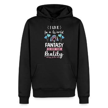 Elfe Kinder Tocher - Männer Premium Bio Hoodie - Schwarz - Vorne - Nico (187cm)