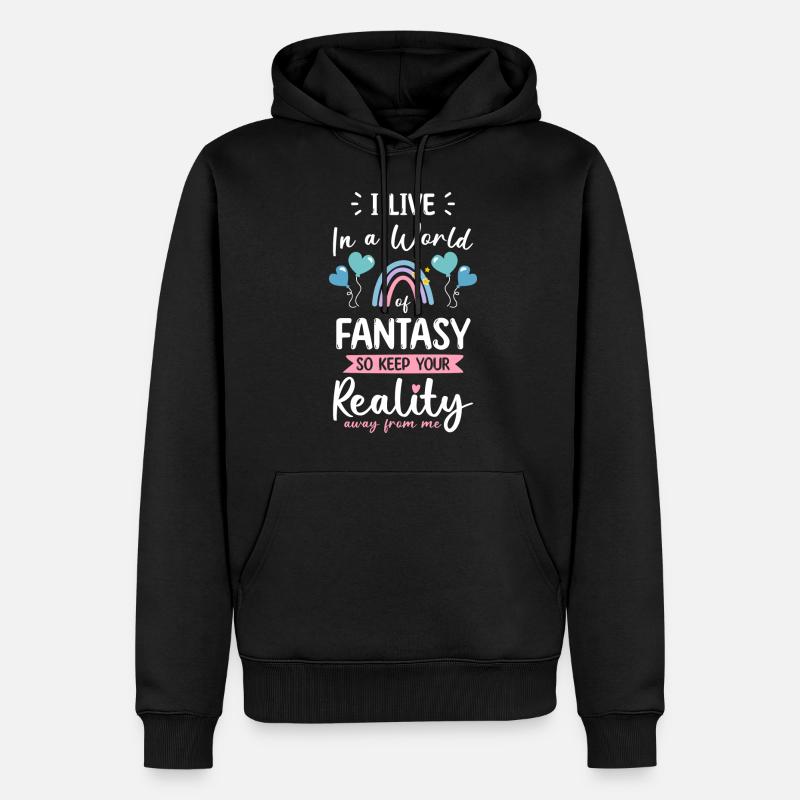Elfe Kinder Tocher - Männer Premium Bio Hoodie - Schwarz
