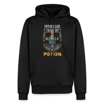 Chimie Nature Sorcellerie occulte - Sweat à capuche Premium bio Homme - noir - Devant - Nico (187cm)