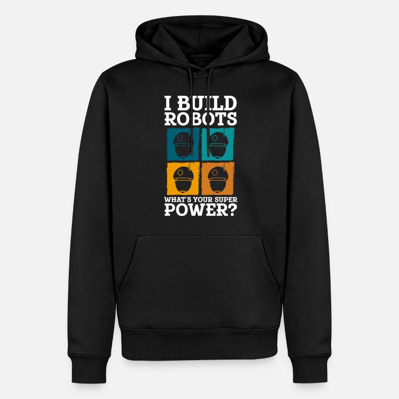 Android Elektrik Cyborg - Männer Premium Bio Hoodie - Schwarz