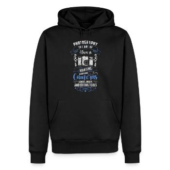 Fotografin Fotografie Fotoshooting - Männer Premium Bio Hoodie - Schwarz - Vorne - Nico (187cm)
